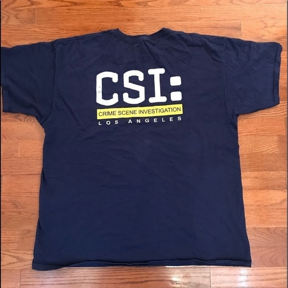 CSI TV SHOW NAVY SHIRT 2XL - Picture 3 of 6